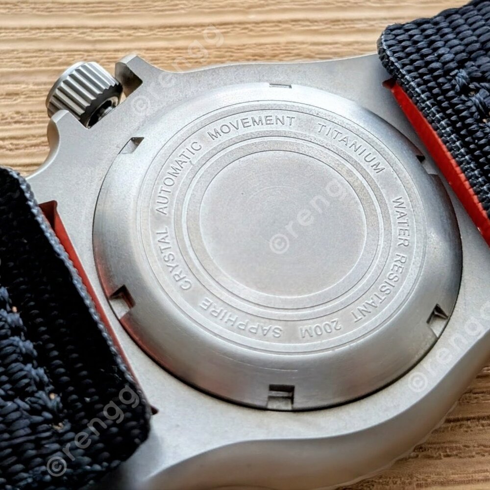 Full Automatic Titanium Gmt White Orange Diver 42… - image 8